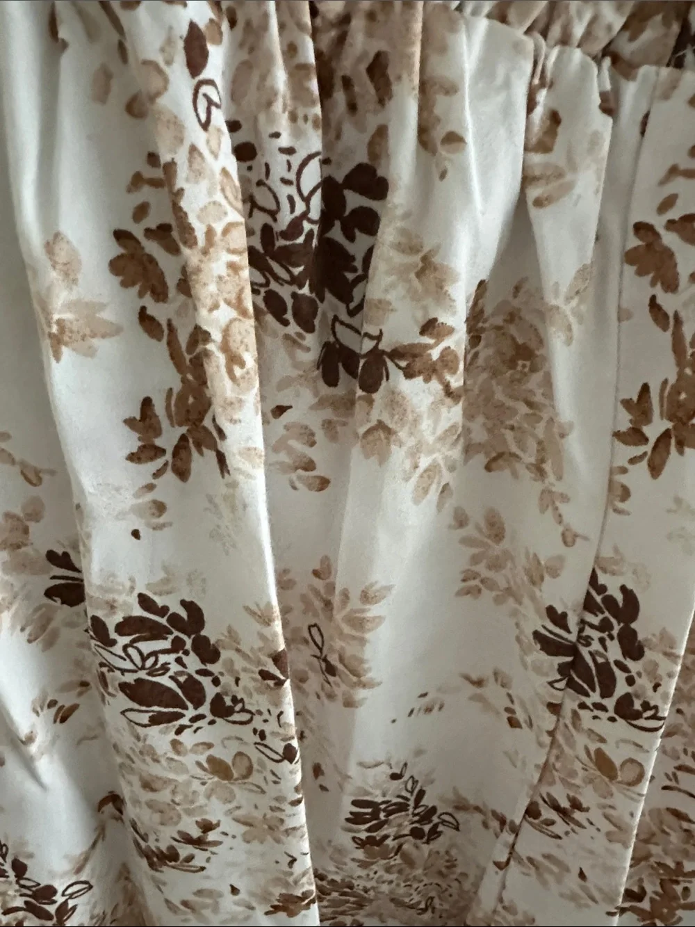 Abercrombie Maxi Dress with Brown Floral Print